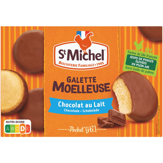 ST MICHEL Galette moelleuse gâteaux au chocolat 180g