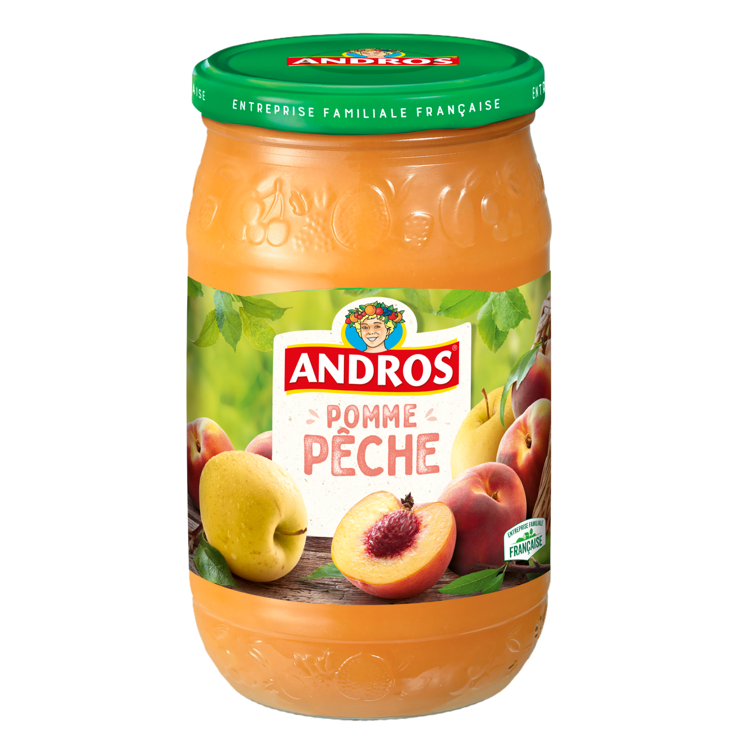 ANDROS Dessert Fruitier Pomme Pêche 730g