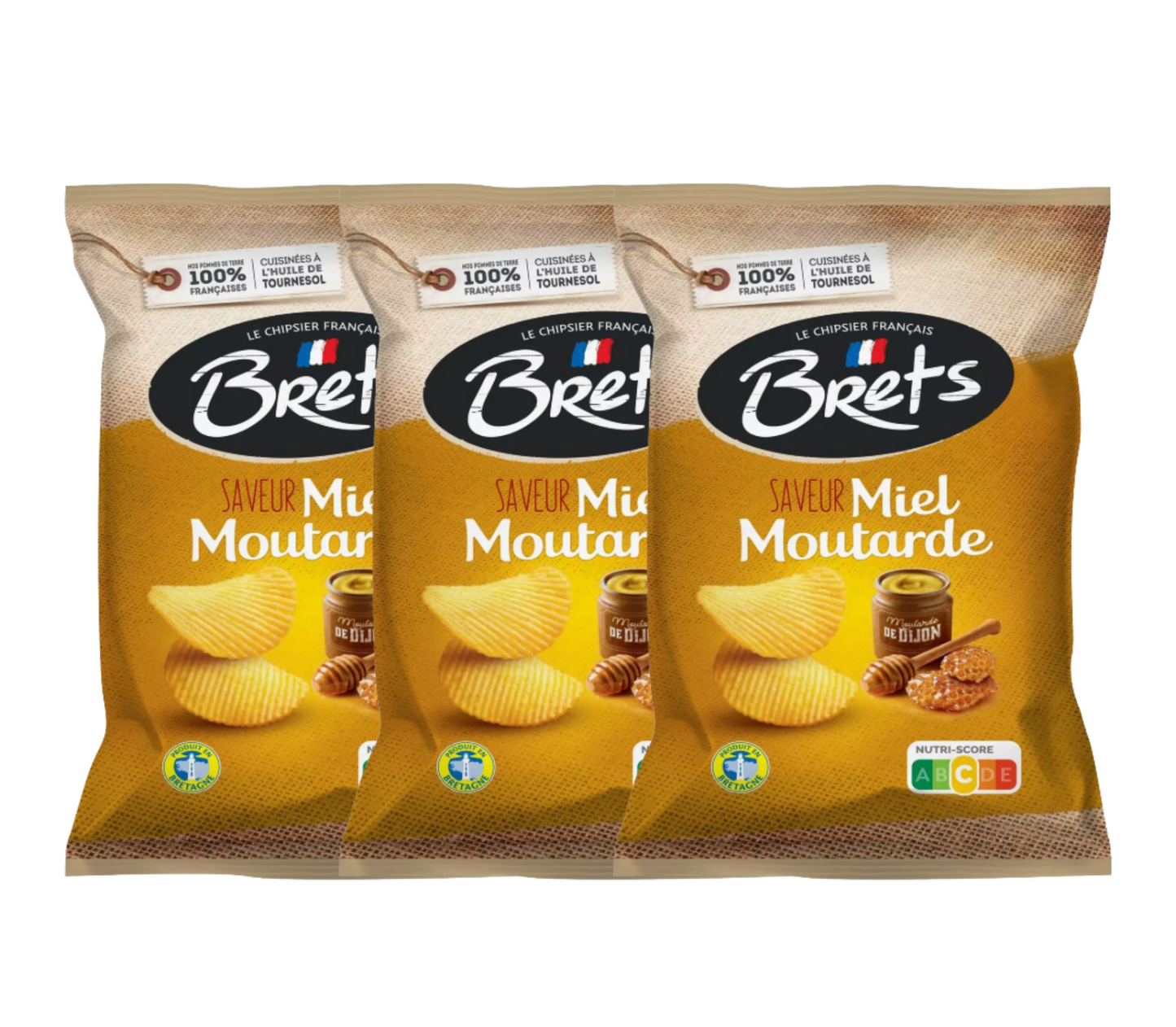 BRETS Miel Moutarde 3 x 125g