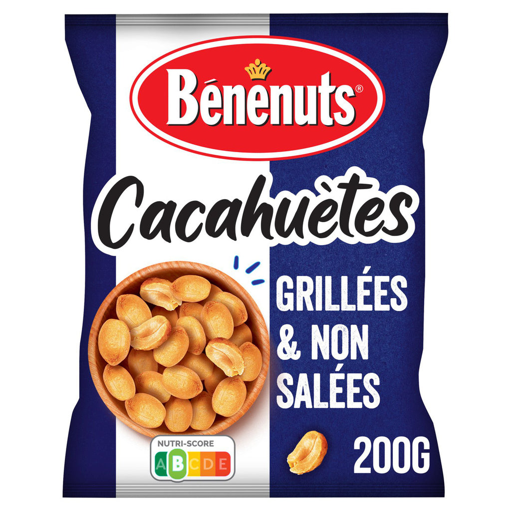 BENENUTS Cacahuètes grillées non salées 200g