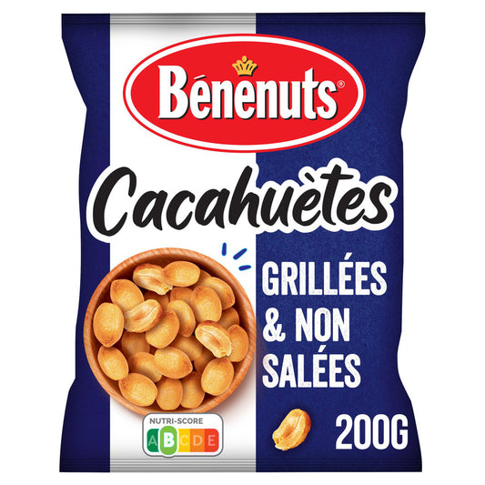 BENENUTS Cacahuètes grillées non salées 200g