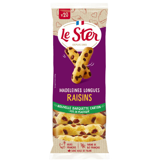 LE STER Madeleines longues aux raisins 250g