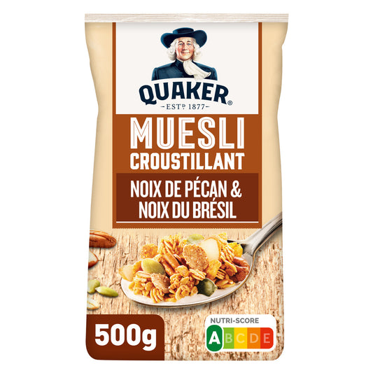 QUAKER Céréales muesli noix de pécan & noix du Brésil 500g