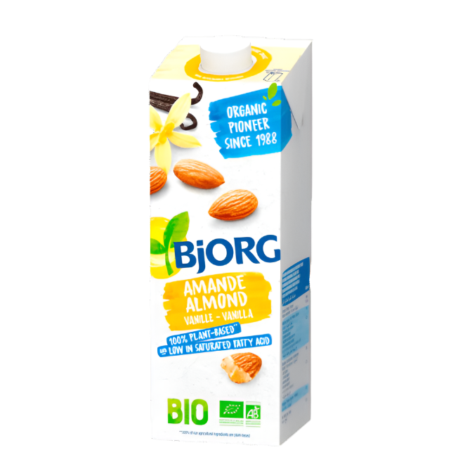 BJORG Organic vanilla almond milk 1L