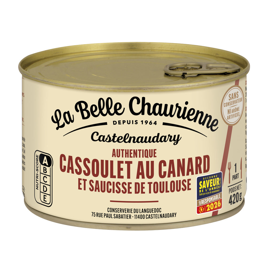 LA BELLE CHAURIENNE Cassoulet au canard 420g