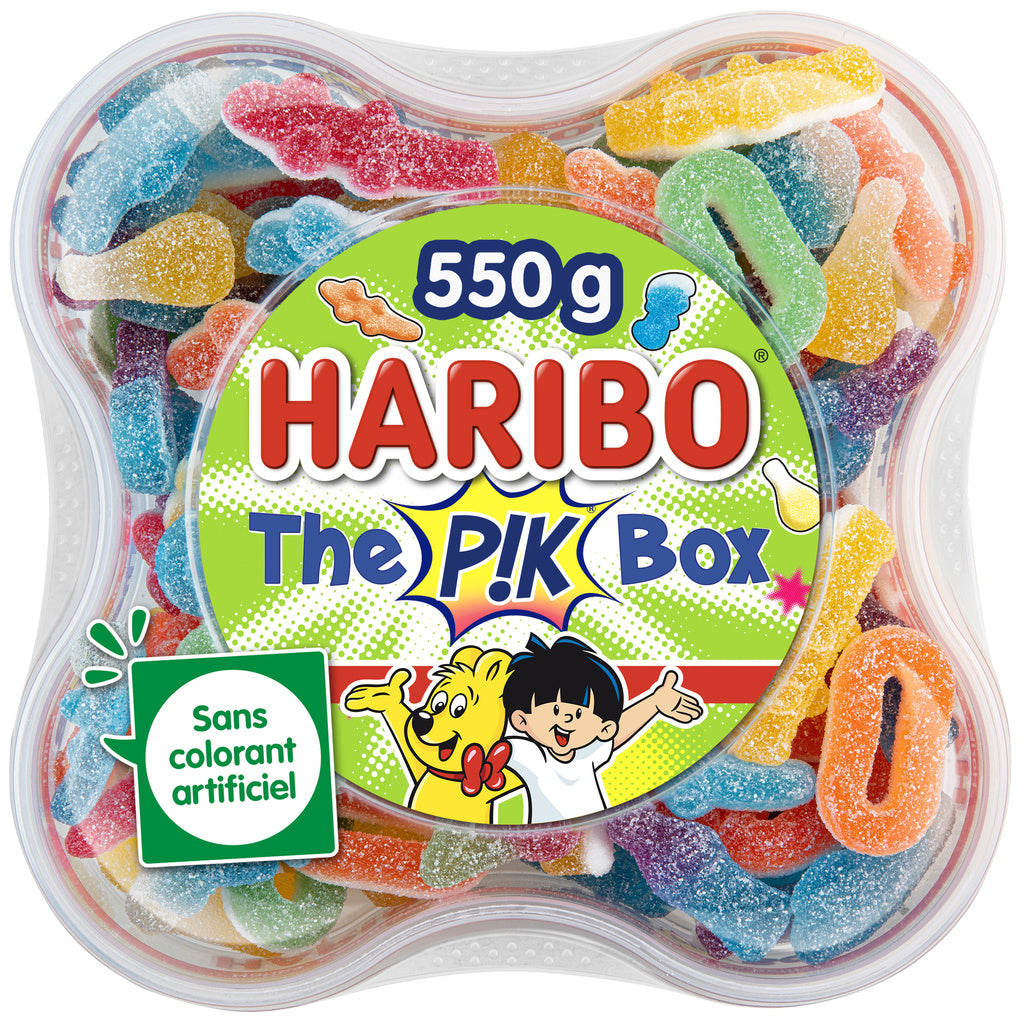 HARIBO Bonbons acidulés The Pik Box 550g