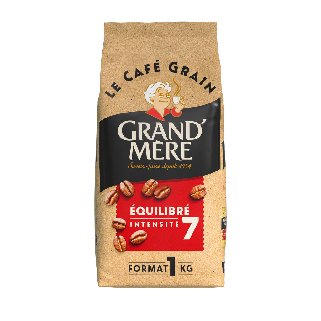 GRAND'MERE Café en grains Equilibré 1kg