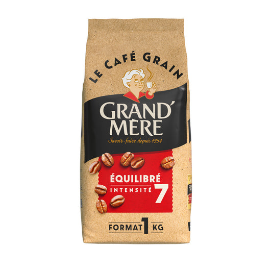 GRAND'MERE Café en grains Equilibré 1kg