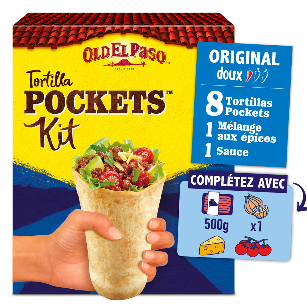 OLD EL PASO Tortilla Pockets Kit 375g
