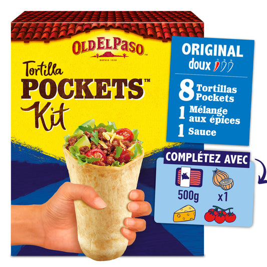 OLD EL PASO Tortilla Pockets Kit 375g