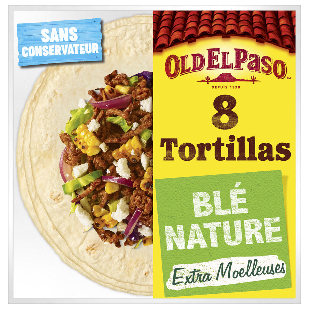 OLD EL PASO Plain Wheat Tortillas (8 Pack - 326g)