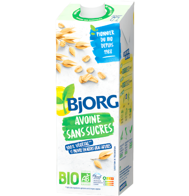 BJORG Organic oat milk unsweetened 1L