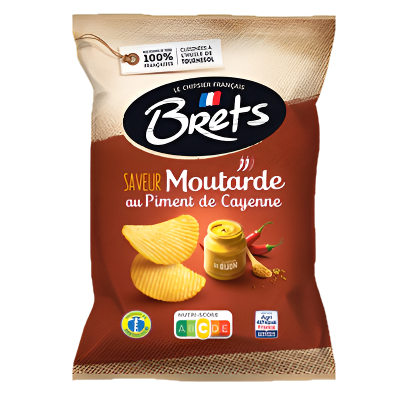 BRETS Chips Saveur Moutard au Piment Cayenne 125g