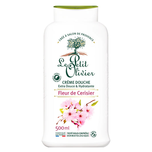 LE PETIT OLIVIER Crème douche extra douce à la fleur de cerisier 500ml