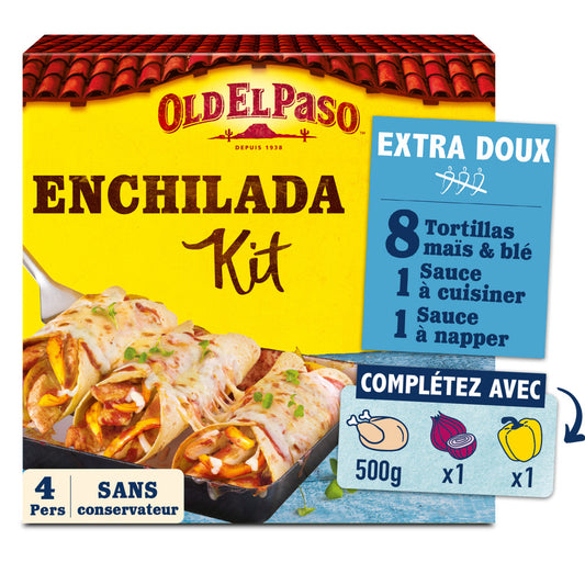 OLD EL PASO Extra Mild Enchilada Kit 585g