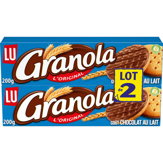 LU Granola - Biscuits sablés au chocolat au lait L'Original 2x200g