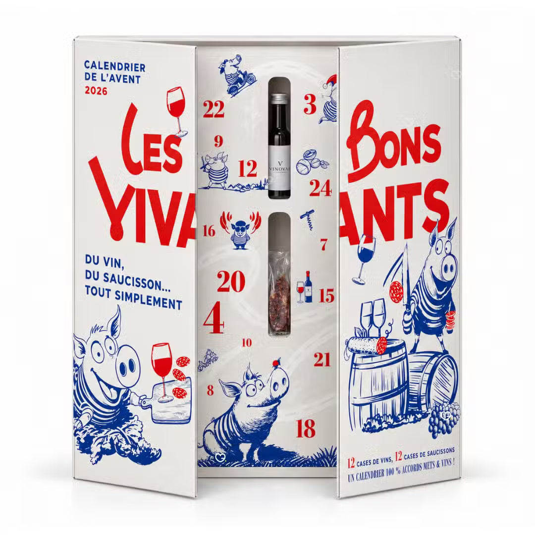 LES BONS VIVANTS Calendrier de l'Avent Saucisson & Vin 2026