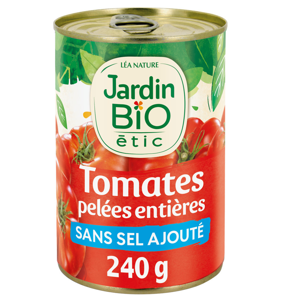 JARDIN BIO Organic Whole Peeled Tomatoes in Juice 240g