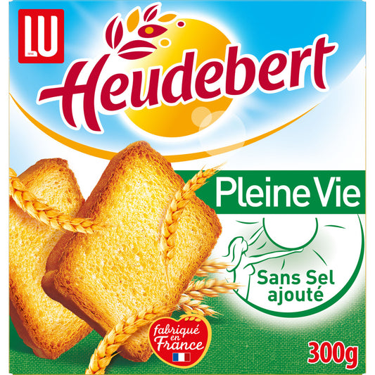 HEUDEBERT - Biscottes Pleine Vie sans sel ajouté x34 - 300g