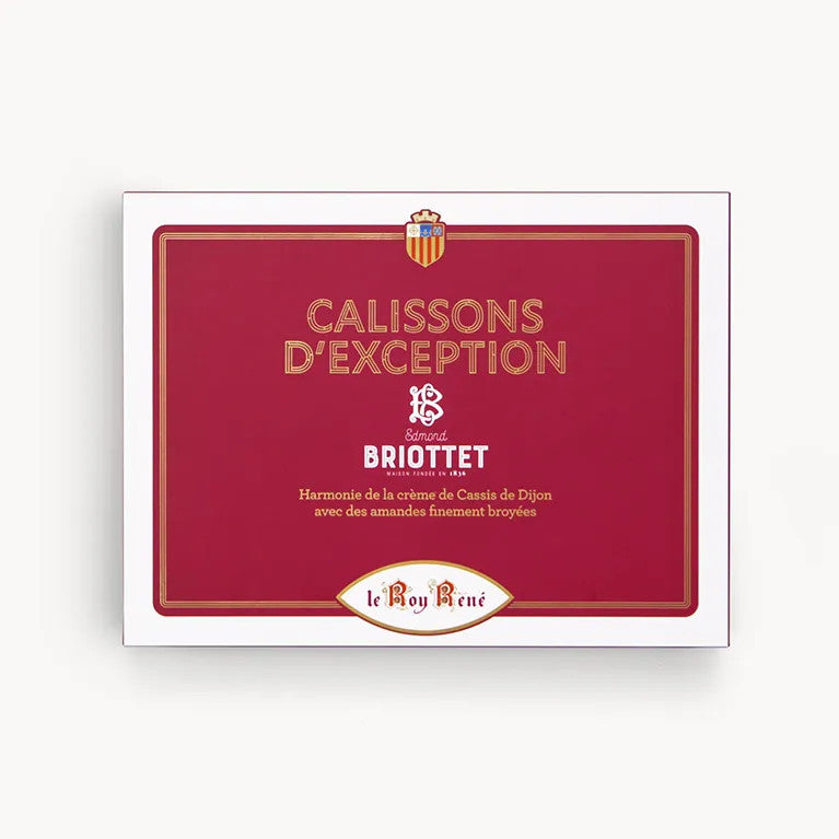 Le Roy René Box of Briottet blackcurrant calissons 200g