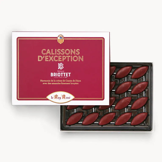 Le Roy René Box of Briottet blackcurrant calissons 200g