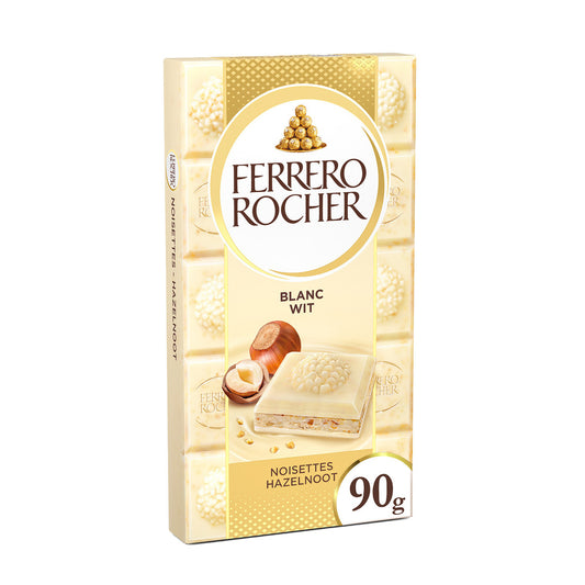 FERRERO ROCHER - Chocolat blanc noisettes 90g