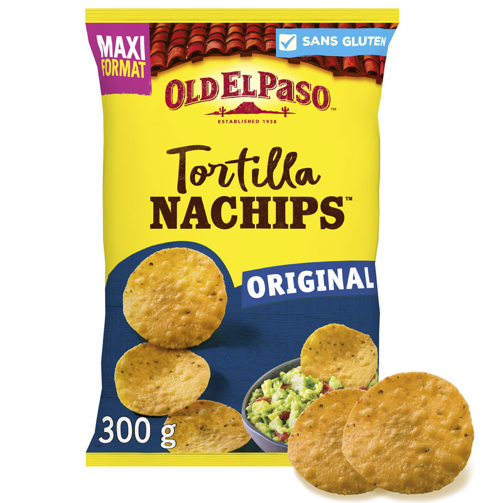 OLD EL PASO Nachips Tortilla Chips Maxi Size 300g