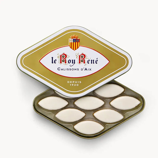 Le Roy René Diamond-Shaped CALISSONS D'AIX in metal box (36 Calissons)