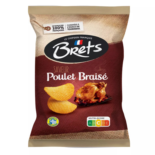 BRETS Wavy Chips - Poulet Braisé 125g