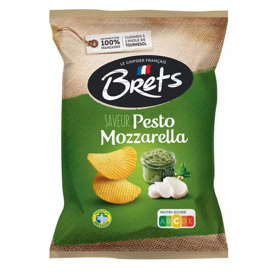 BRETS Wavy Chips - Pesto Mozzarella 125g