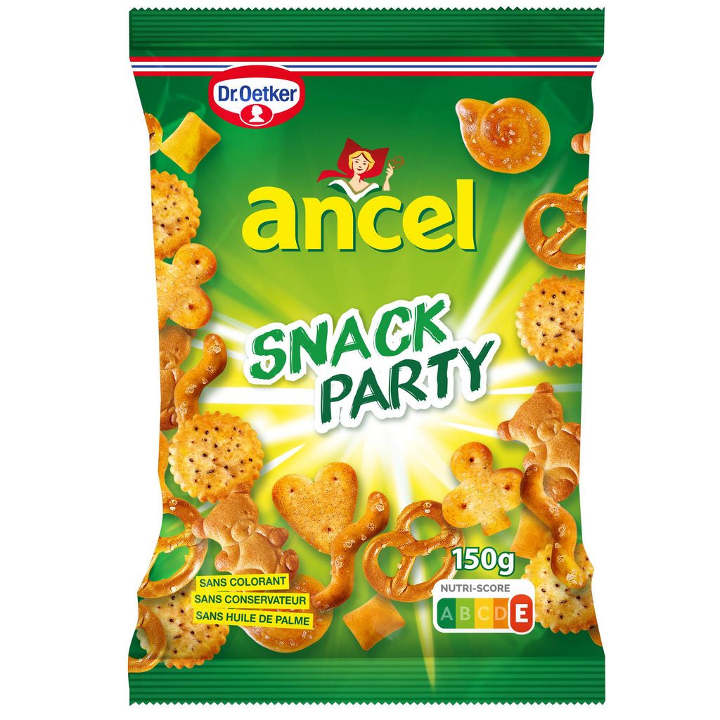 ANCEL Snack party mix de biscuits salés bretzels 150g