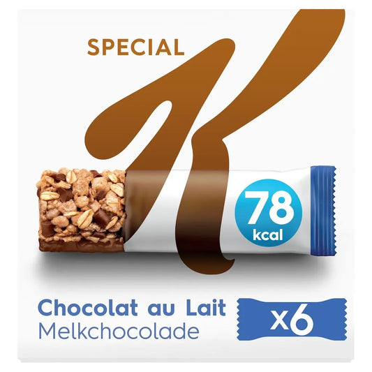 KELLOGG'S Spécial K Barres de céréales au chocolat au lait 120g