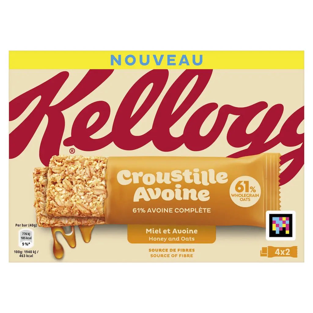KELLOGG'S Hafer-Honig-Müsliriegel 4x2 - 160g