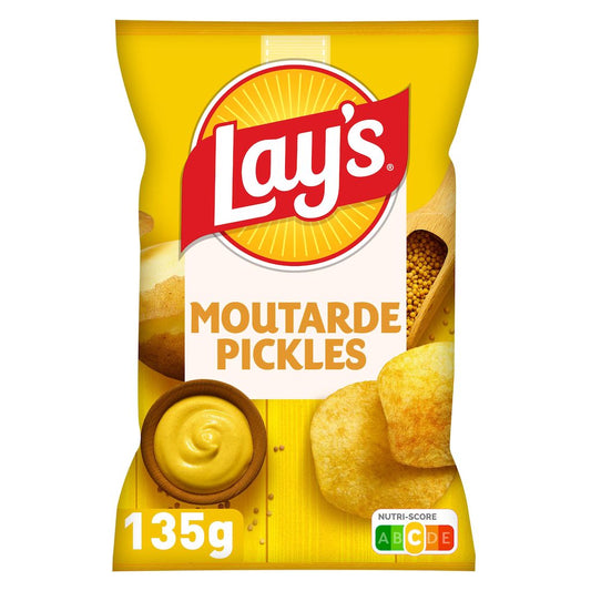 LAY'S Chips saveur moutarde pickles 135g
