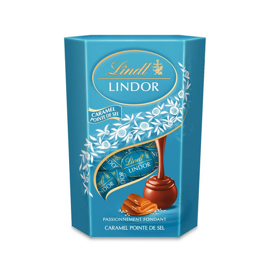 LINDT Milk Chocolate Bites Filled with Salted Caramel 200g