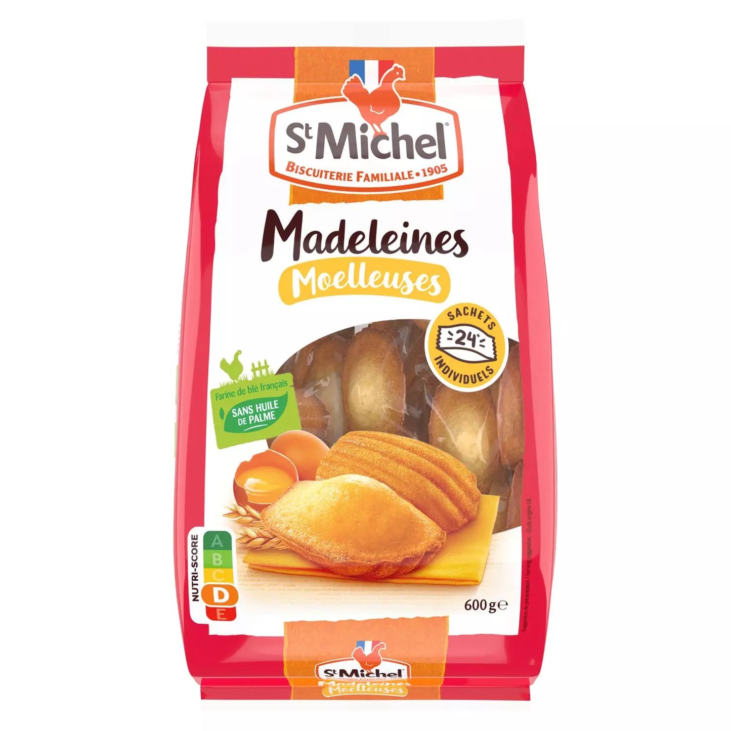 ST MICHEL Madelaines Moelleuses 250g (Individually Wrapped)