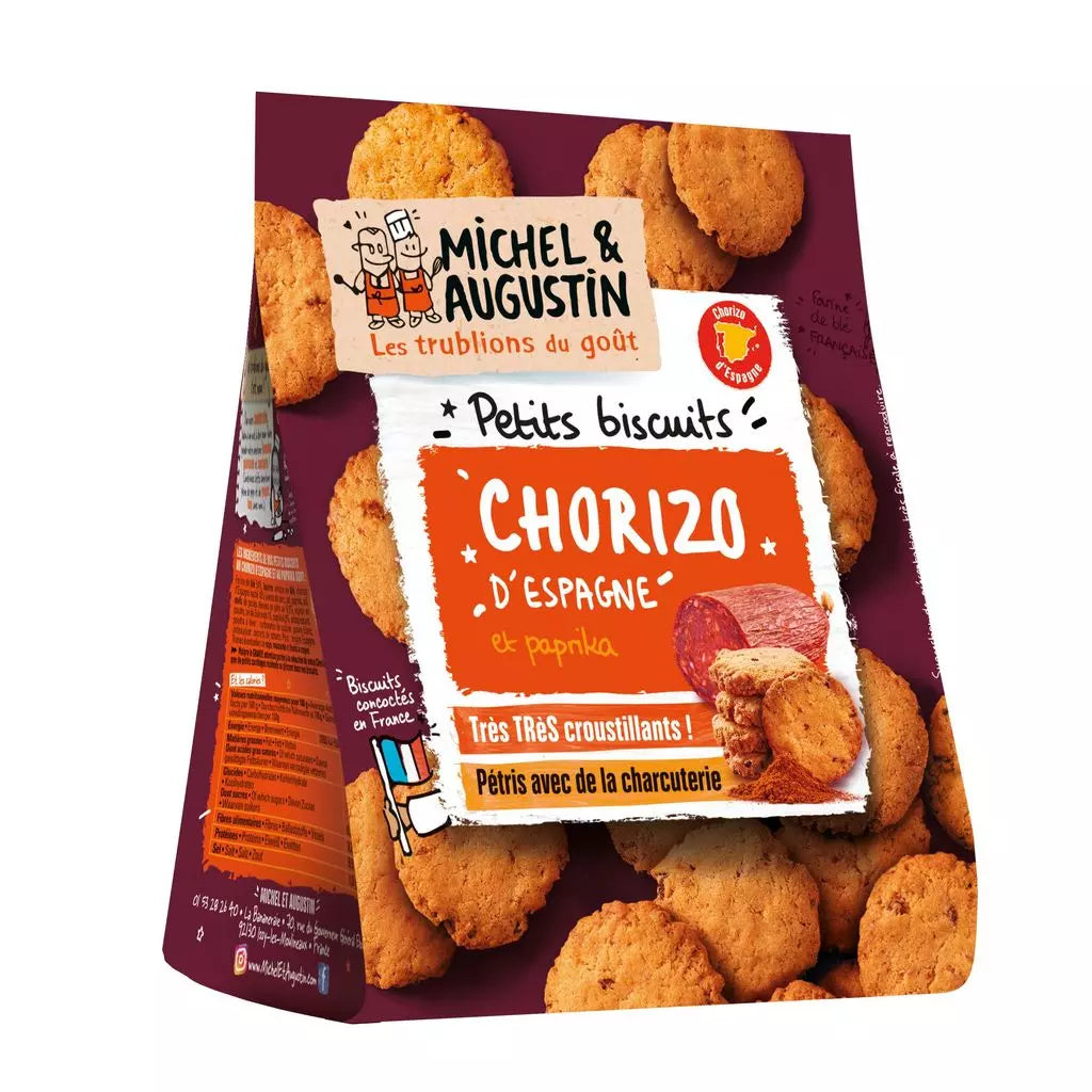 MICHEL ET AUGUSTIN Savory Crackers with Chorizo 90g