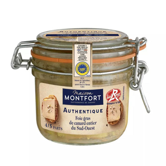MAISON MONTFORT Whole Duck Foie Gras IGP Sud-Ouest Label Rouge – 180g