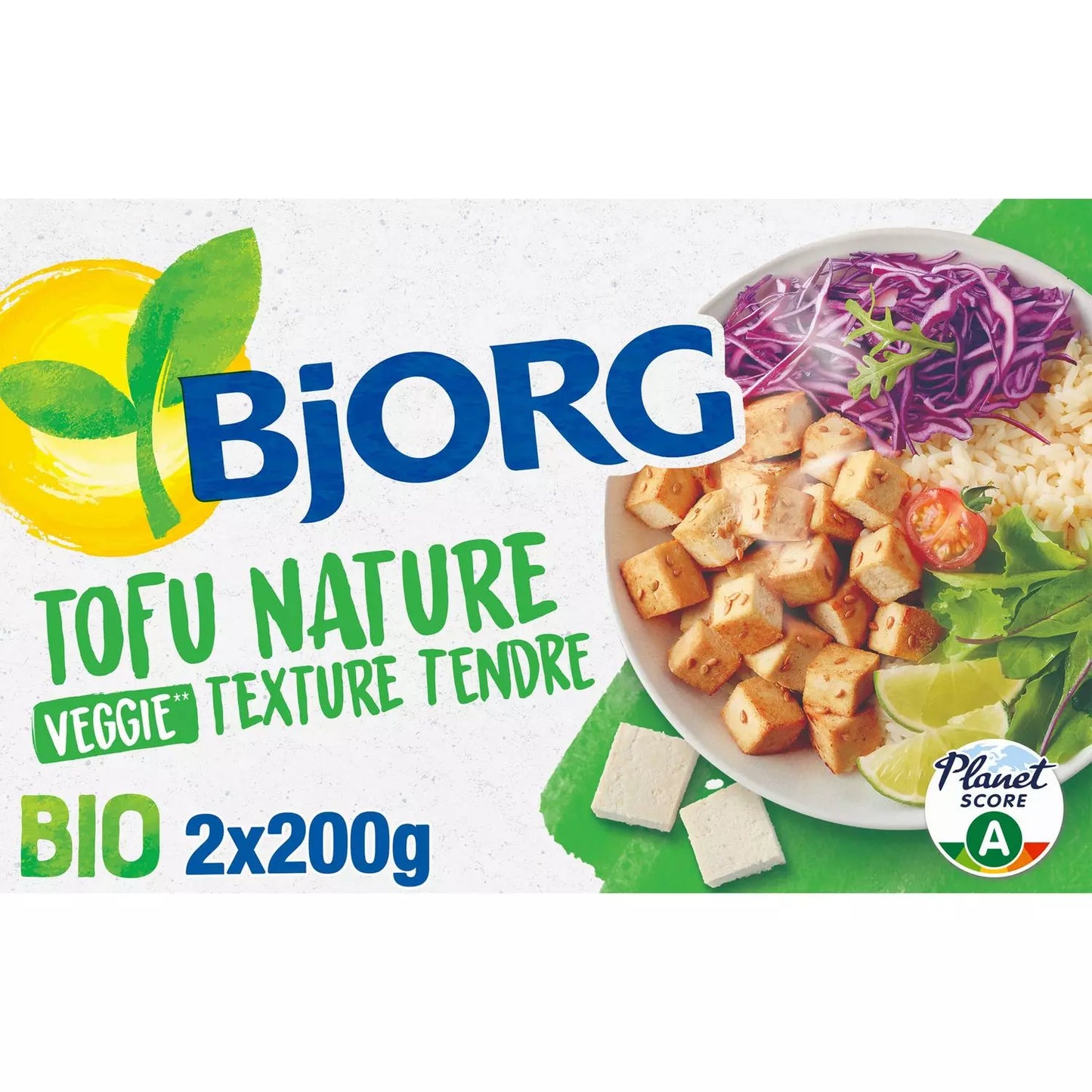 BJORG Organic natural soft tofu 2x200g