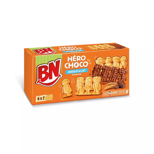 BN Hero Choco milk chocolate-covered biscuits fresh packs 175g