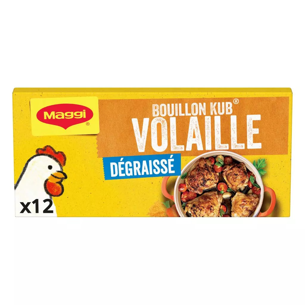 MAGGI Reduced-Fat Chicken Bouillon Cubes (12x10g) 120g