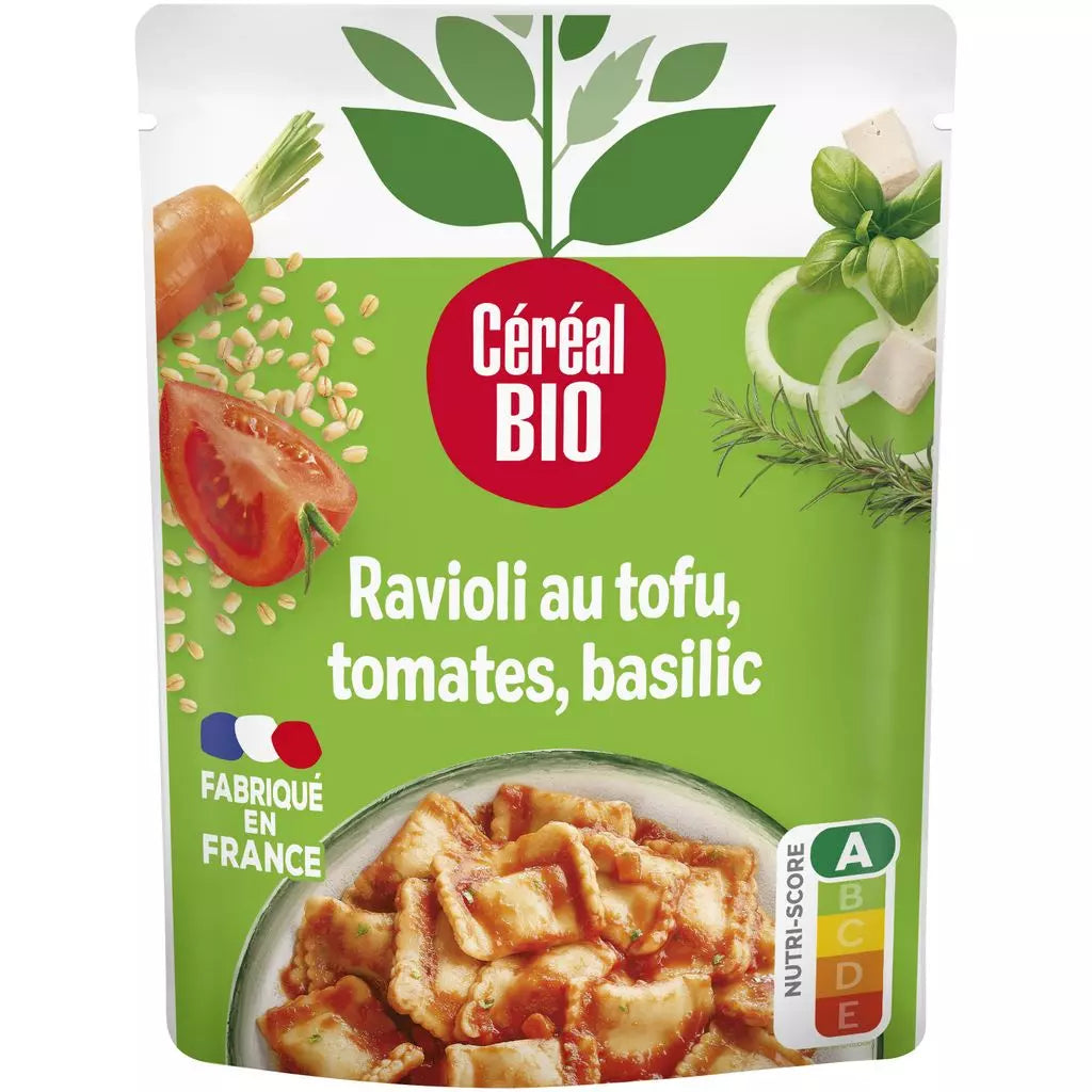 CEREAL BIO Ravioli Tomaten, Tofu & Basilikum – 250g