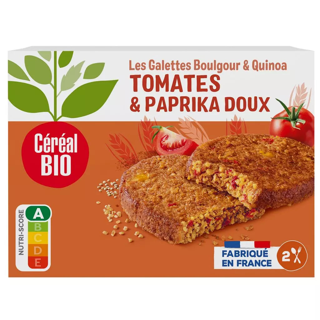 CEREAL BIO Bulgur & Quinoa Waffeln mit Tomate – 2x100g