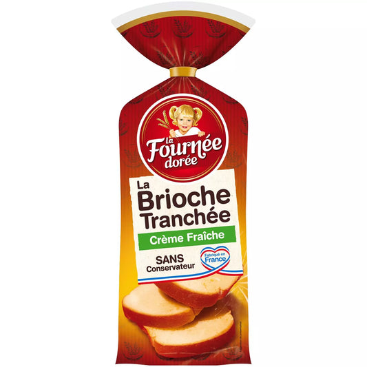 LA FOURNÉE DORÉE Brioche Tranchée à la Crème Fraîche 500g