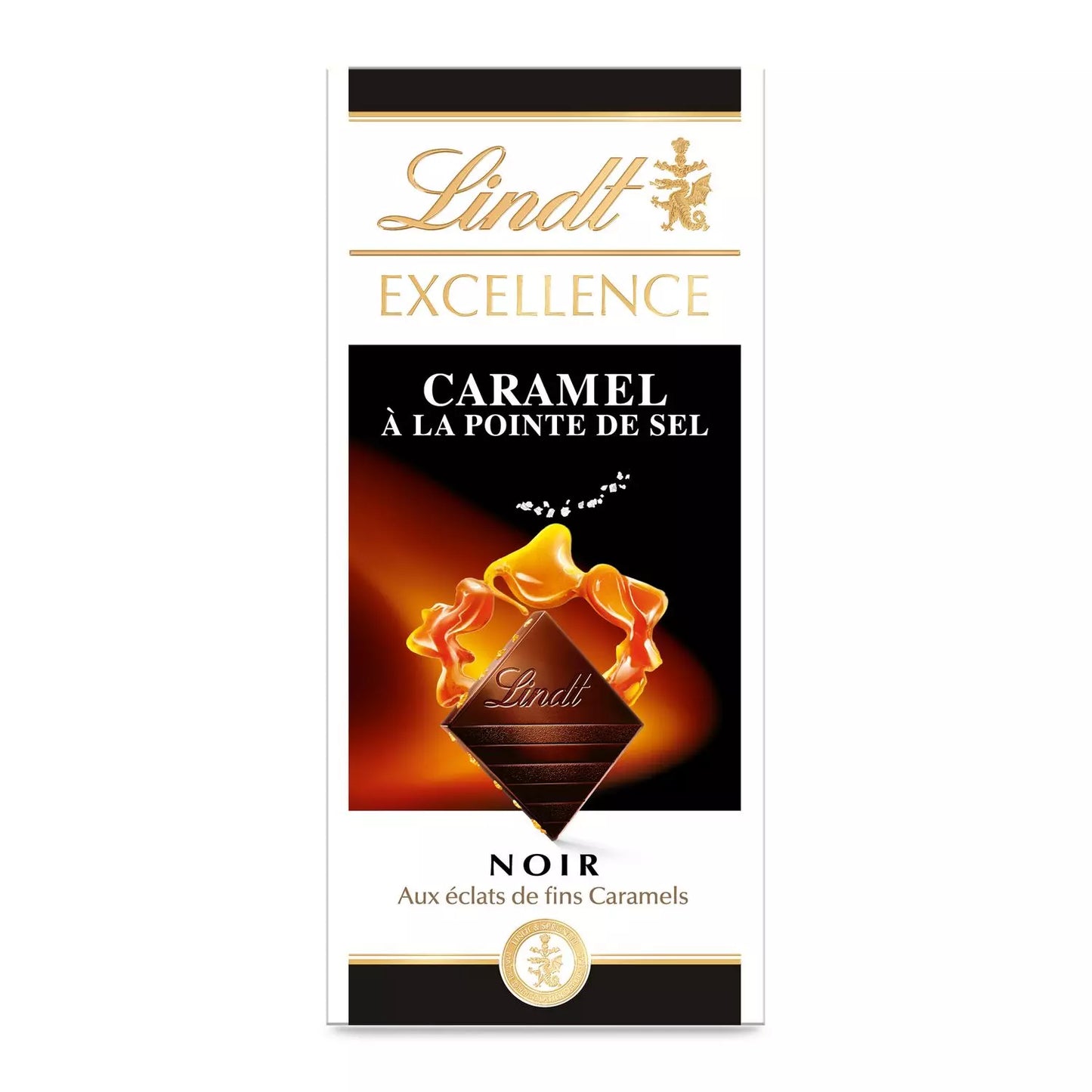 LINDT Excellence Dark Chocolate with Caramel & Hint of Salt 100g