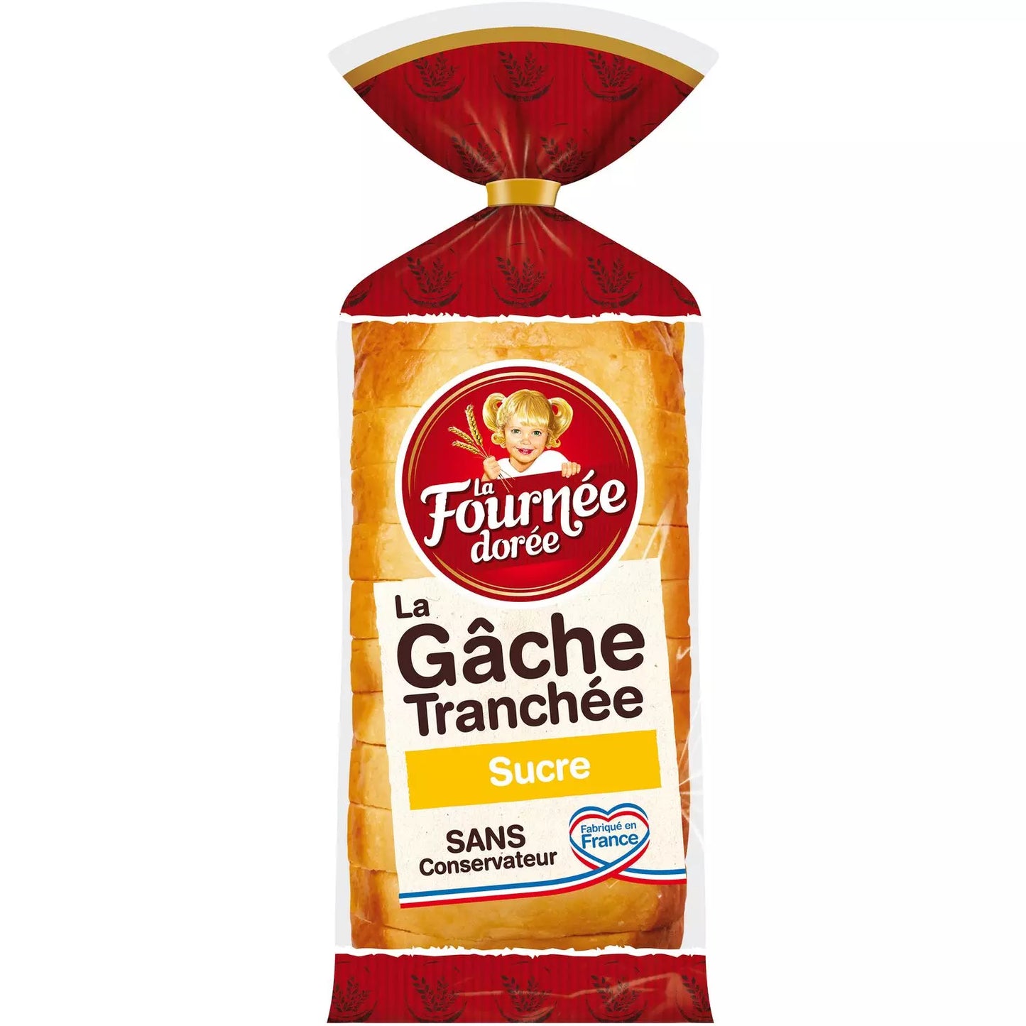 LA FOURNÉE DORÉE La Gâche Brioche Tranchée au Sucre 500g