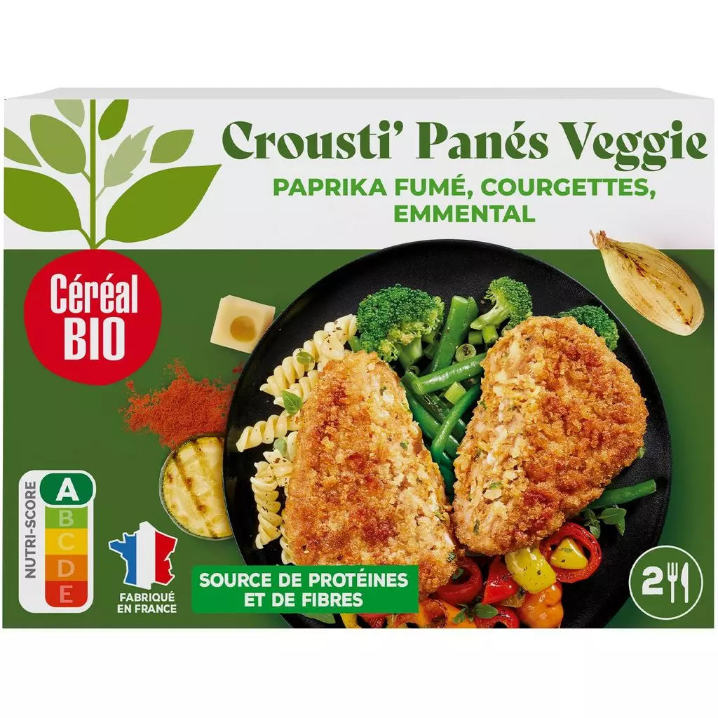 CEREAL BIO Crousti' Panés Veggie mit geräuchertem Paprika, Zucchini & Emmentaler – 160g