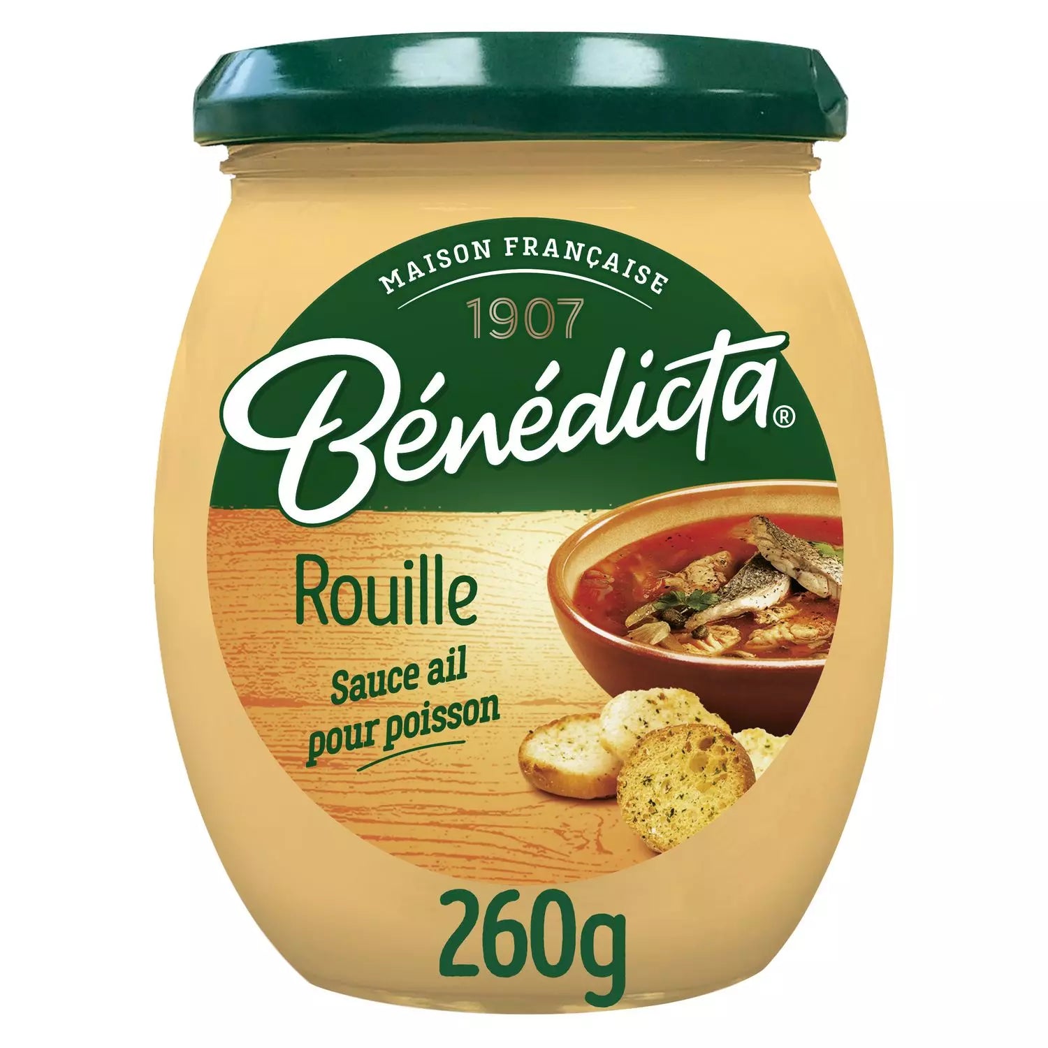 BÉNÉDICTA Garlic-Flavored Rouille Sauce for Fish 260g – The French Box