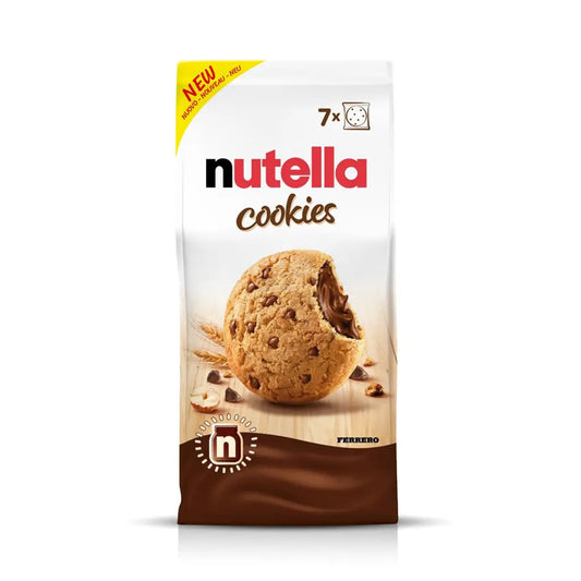 NUTELLA Cookies fourrés avec pépites au cacao et coeur noisettes cacao en sachets individuels 196g