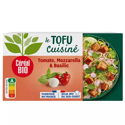 CEREAL BIO Tofu Cooked with Tomatoes, Mozzarella & Basil – 180g